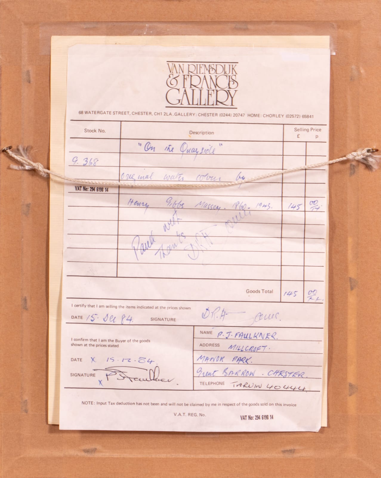 Henry Gibbs Massey, On the Quayside