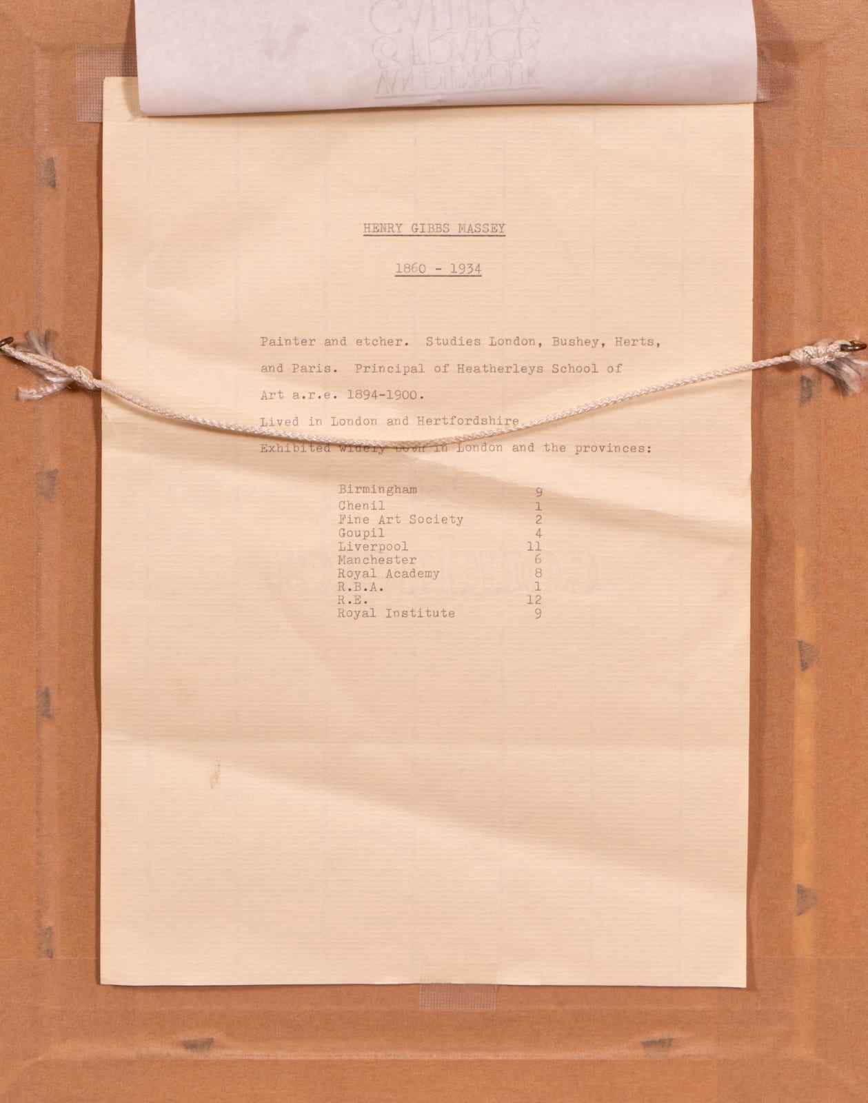 Henry Gibbs Massey, On the Quayside