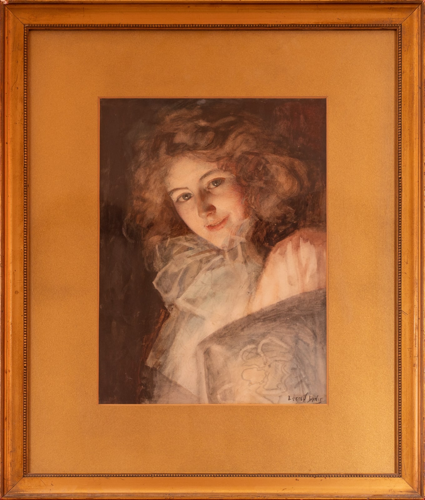 Lucien Davis, Portrait of a Young Woman as a Pierrot