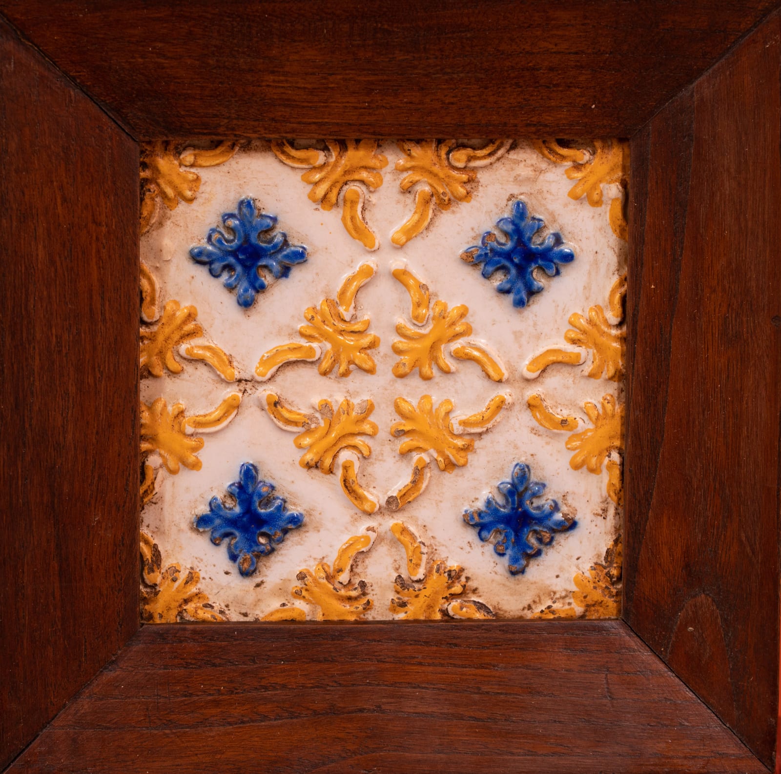 Three Portuguese tiles, 19th century