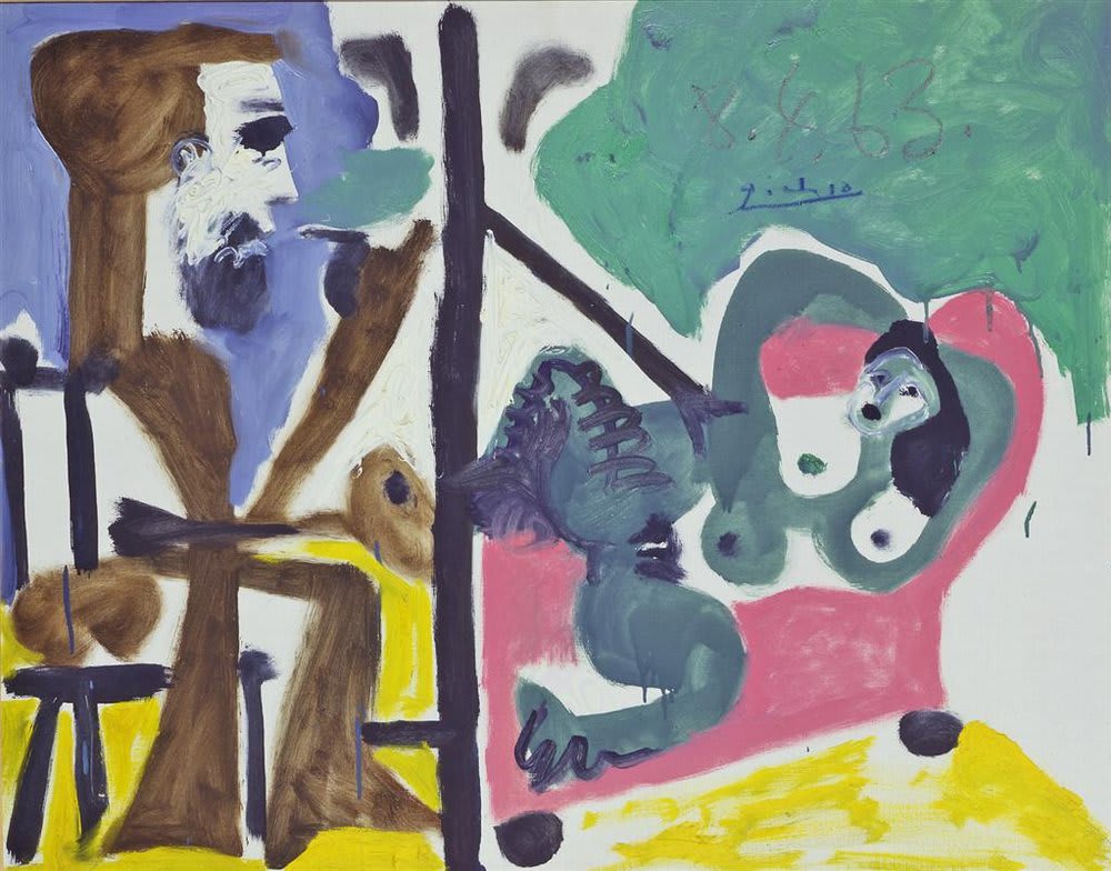 Pablo Picasso, Le Peintre et son Modèle, 1963