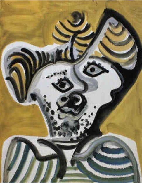 Pablo Picasso, Tête d'Homme, 1972