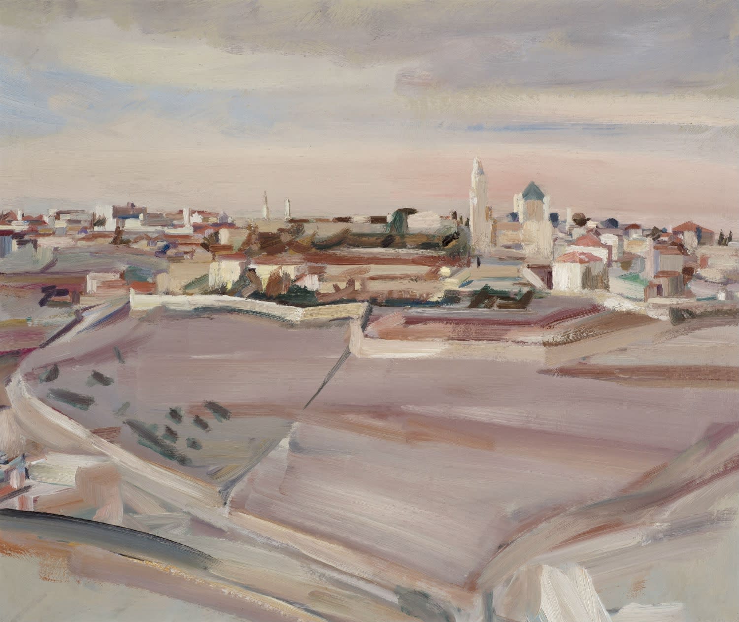 David Bomberg (1890-1957) Mount Zion and the Church of Dormition, Jerusalem 1923 Oil on canvas 49 x 60 cm Ben Uri Collection © David Bomberg estate To see and discover more about this artist click here