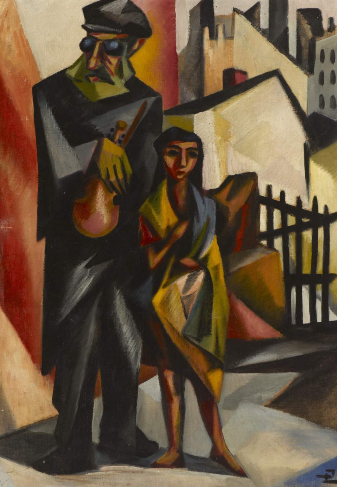 Isaac Lichtenstein (1887–unknown) The Blind Fiddler 1924 Oil on canvas 95 x 70 cm Ben Uri Collection © Isaac Lichtenstein estate Too see and discover more about this artist click here