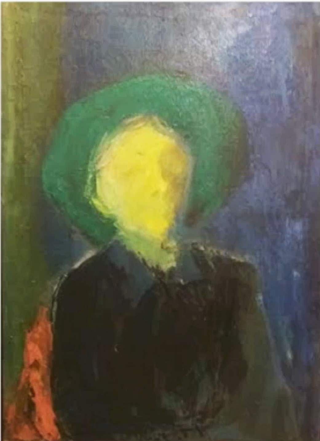 Janina Baranowska (1925-) Portrait 1953 Oil on canvas 60 x 42 cm Collection of Matthew Bateson To see and discover more about this artist click here