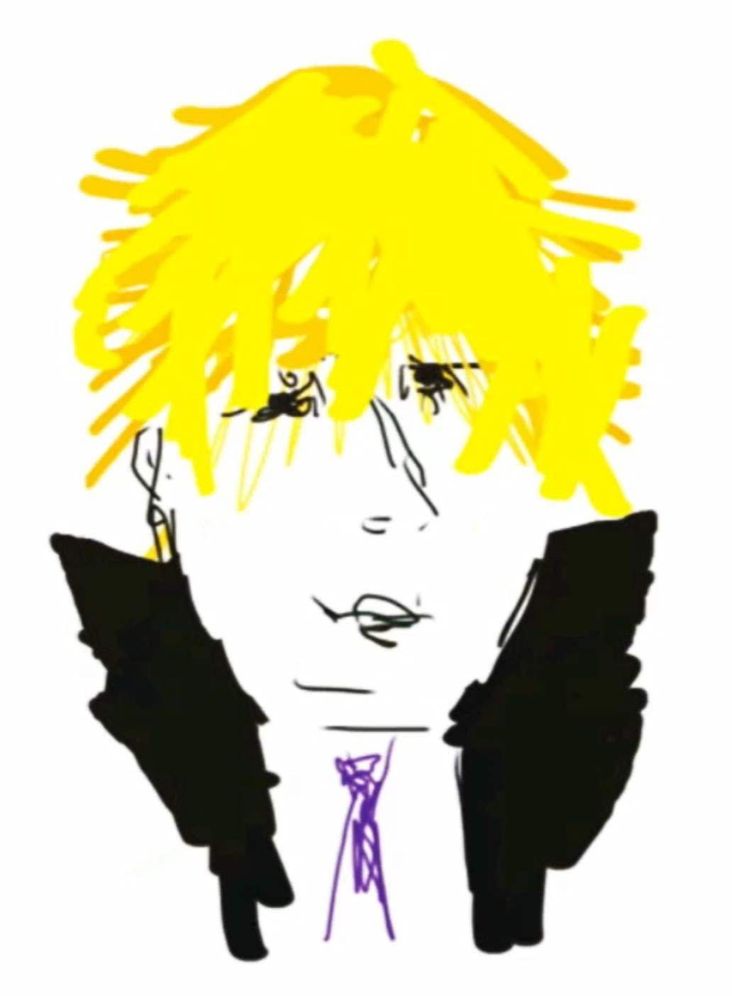 Joanna Ciechanowska (1950-) Boris Johnson 2013 Digital drawing 29.7 x 21 cm Artist's collection To see and discover more about this artist click here