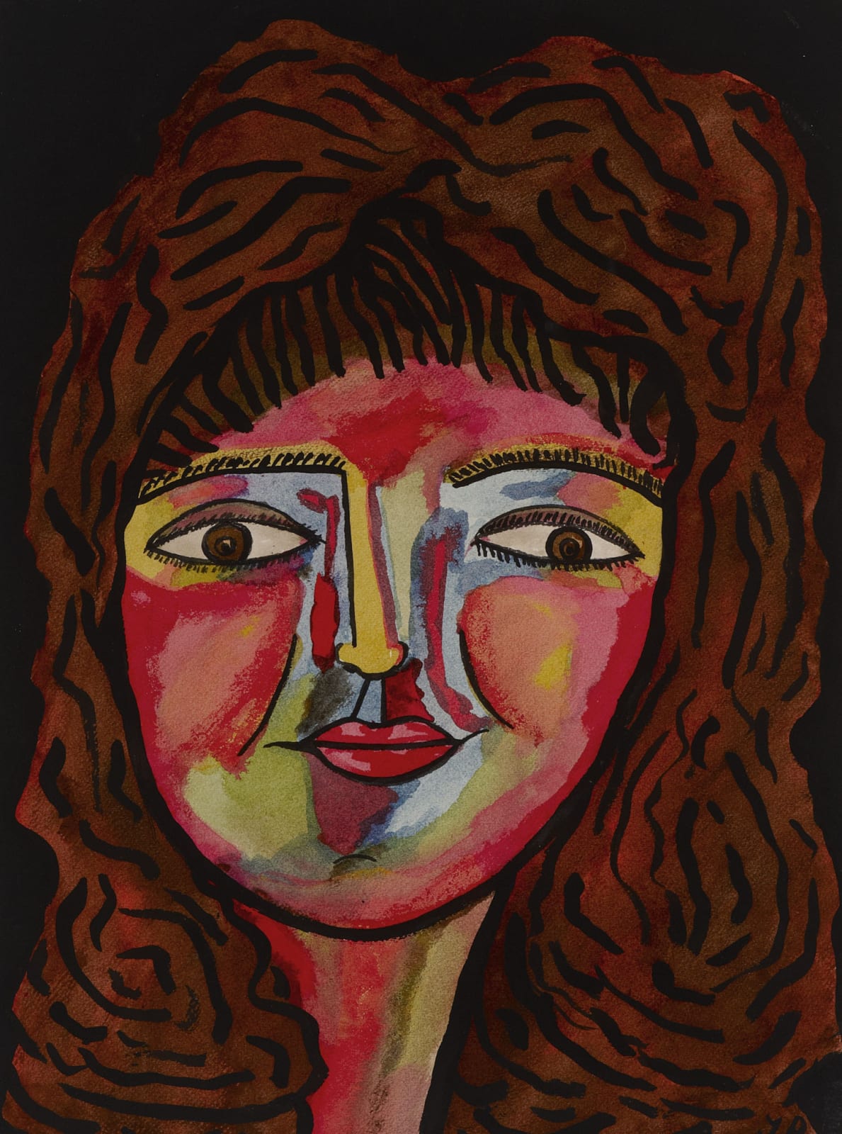 Jack Bilbo (1907-1967) Miriam 1963 Gouache on paper 46.7 x 35 cm Ben Uri Collection © Jack Bilbo estate To see and discover more about this artist click here