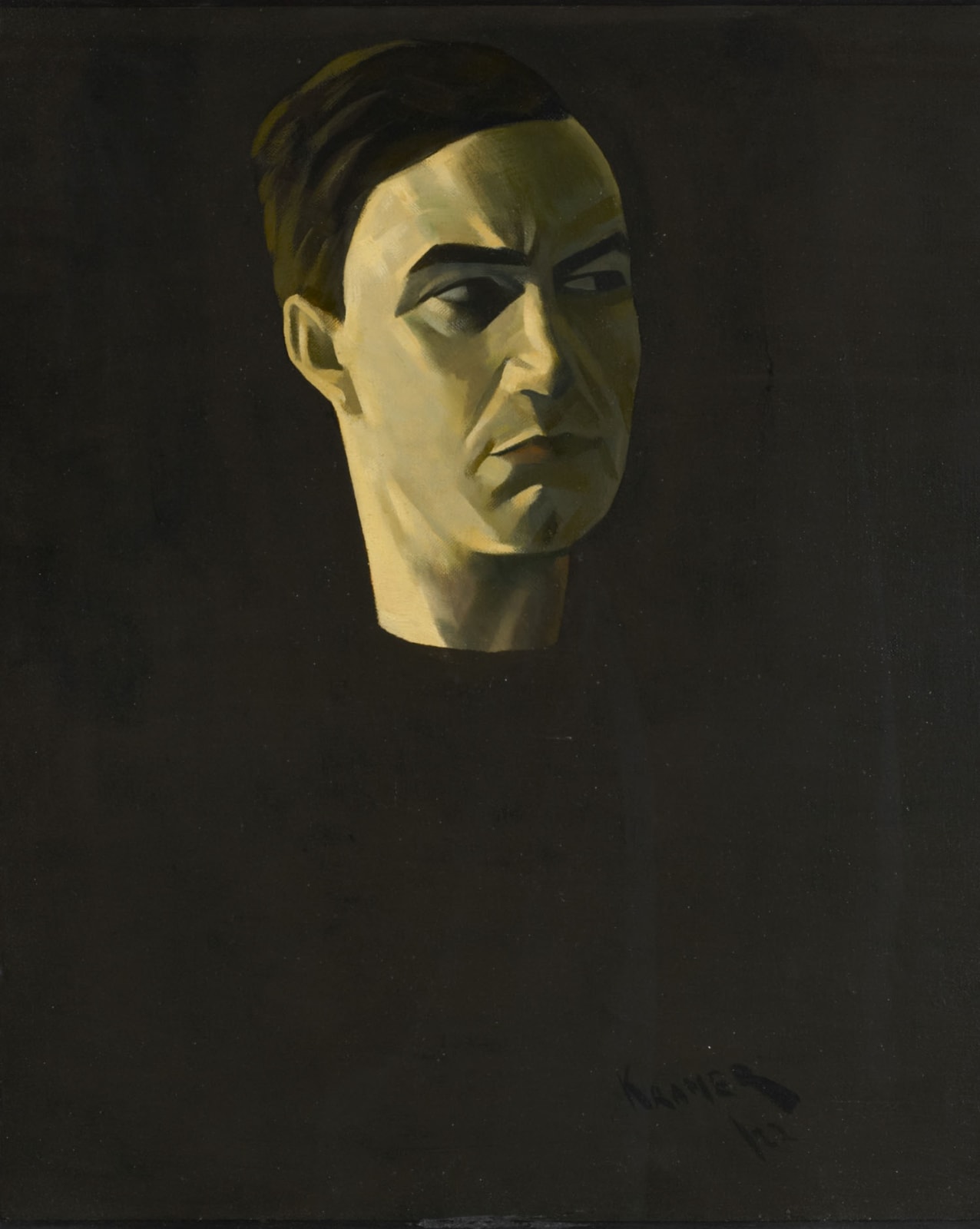 Jacob Kramer (1892-1962) Portrait of Sam Nagley 1922 Oil on canvas 75 x 62 cm Ben Uri Collection © The William Roberts Society, London