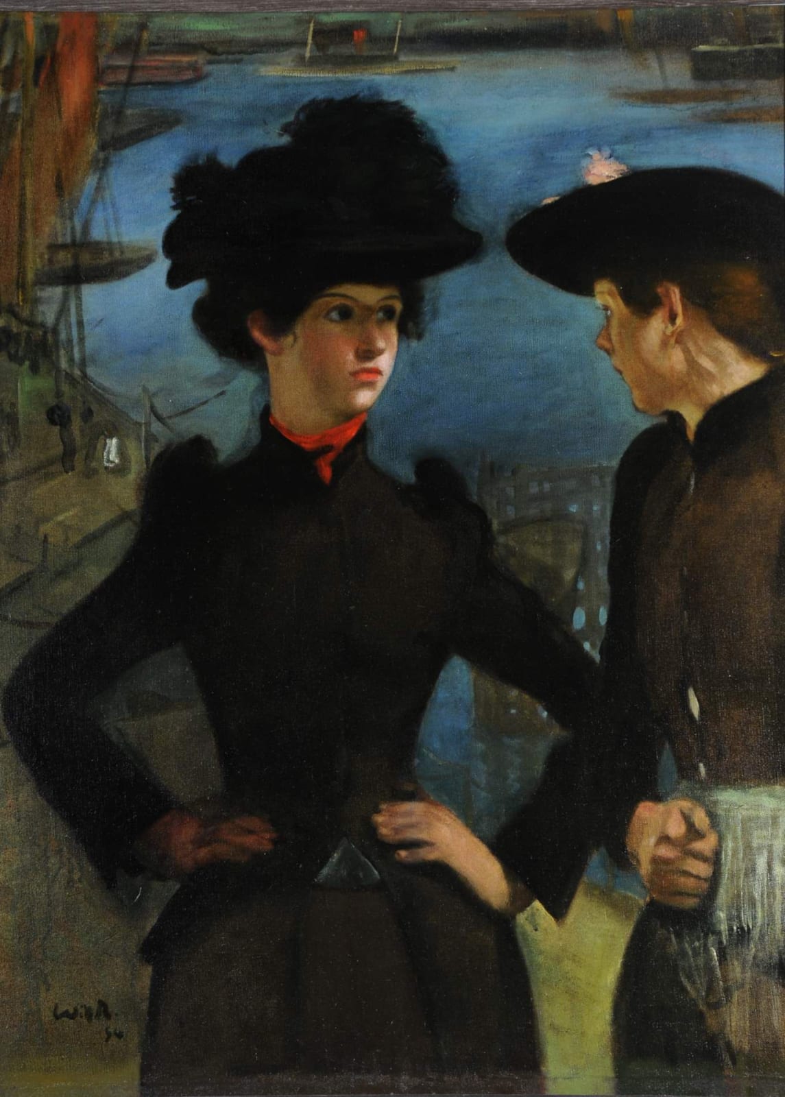 William Rothenstein (1872-1945) Coster Girls 1894 Oil on canvas 97.9 x 72 cm Museums Sheffield To see and discover more about this artist click here