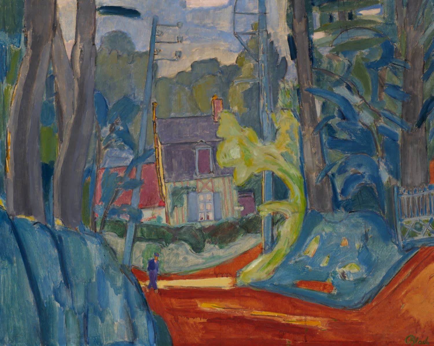 Martin Bloch (1883-1954) House in Varengeville, Normandy 1939 Oil on canvas 63.5 x 79.7 cm Ben Uri Collection © Martin Bloch Trust To see and discover more about this artist click here