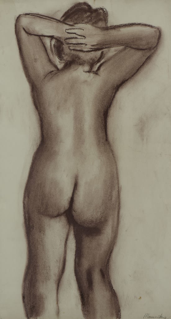 Bernard Meninsky (1891-1950) Female Nude, Back View n.d. Pastel on paper 63.5 x 34 cm Ben Uri Collection © The estate of Bernard Meninsky