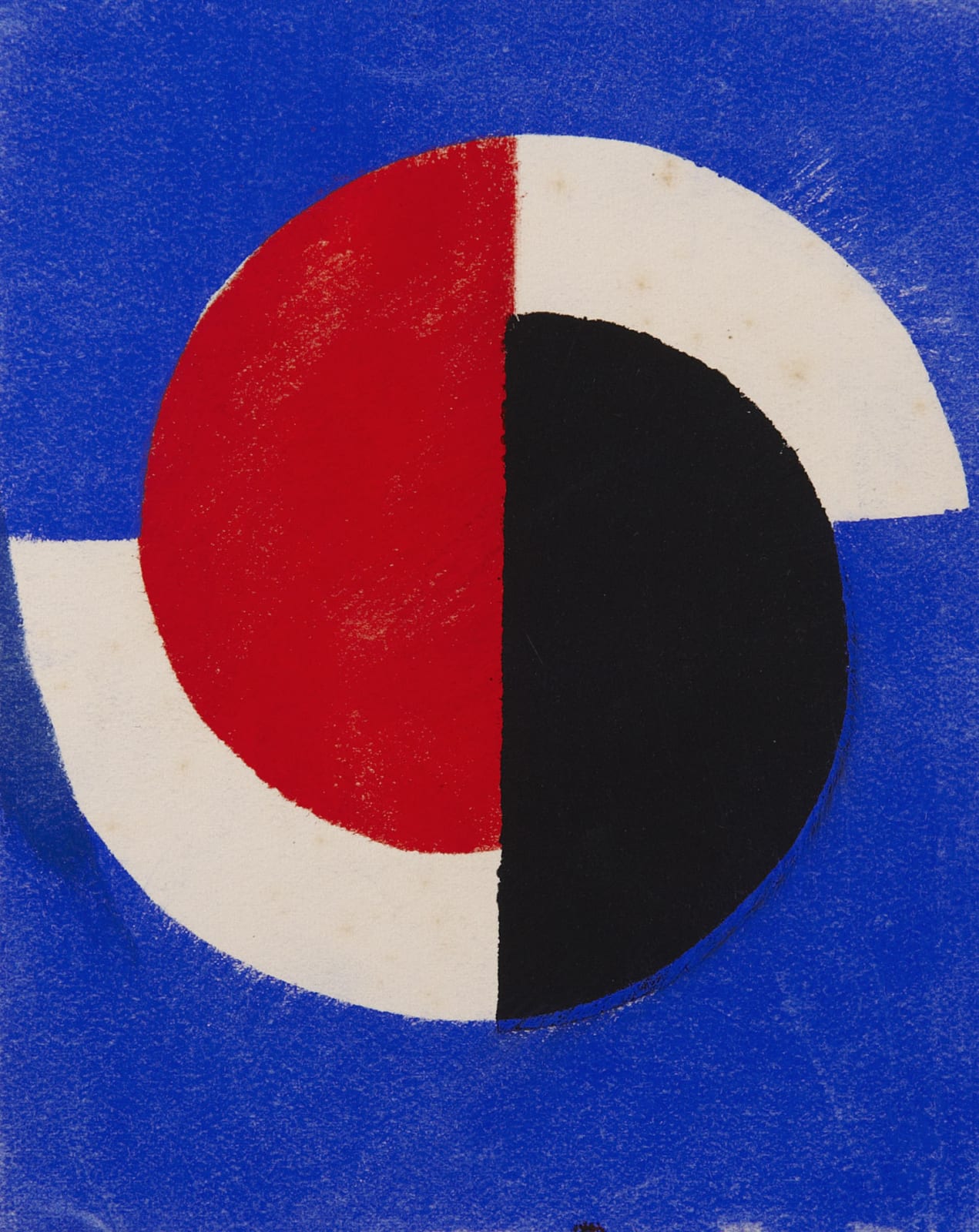 Sonia Delaunay (1885-1979) Greeting Card for Galerie Bing, Paris 1964 Poster paint on paper 14.7 x 12 cm Ben Uri Collection © Sonia Delaunay estate To see and discover more about this artist click here