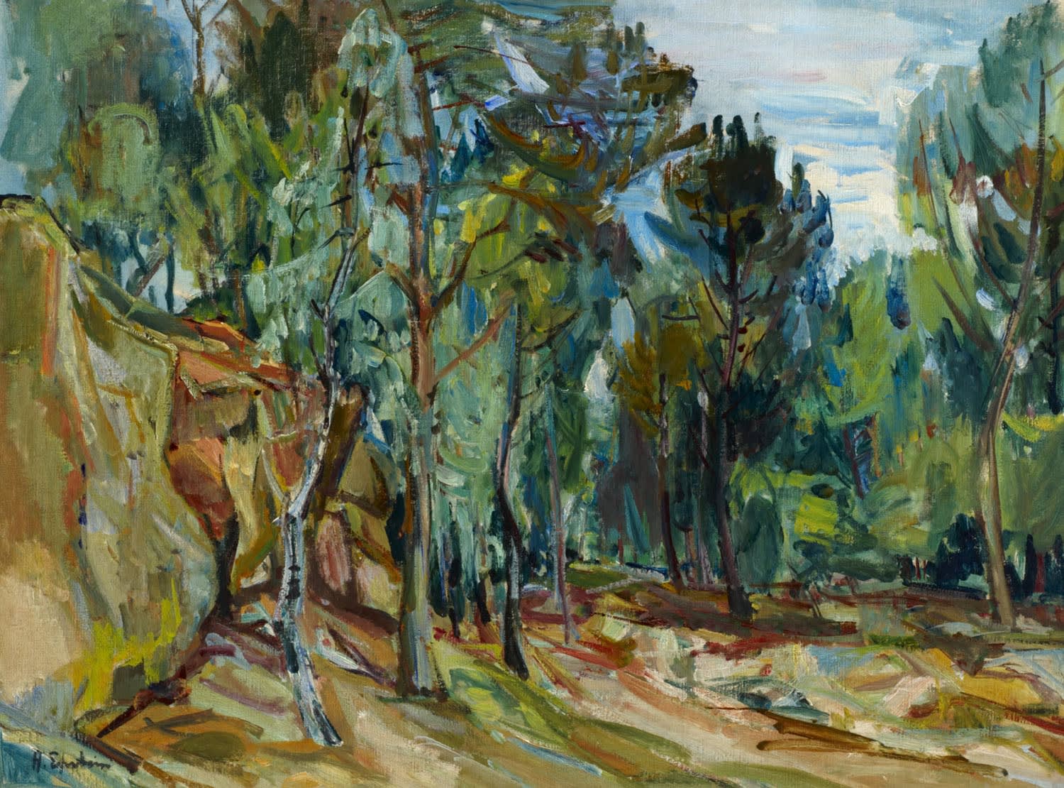 Henri Epstein (1892-1944) Forest of Rambouillet c.1931 Oil on canvas 53 x 71.5 cm Ben Uri Collection To see and discover more about this artist click here