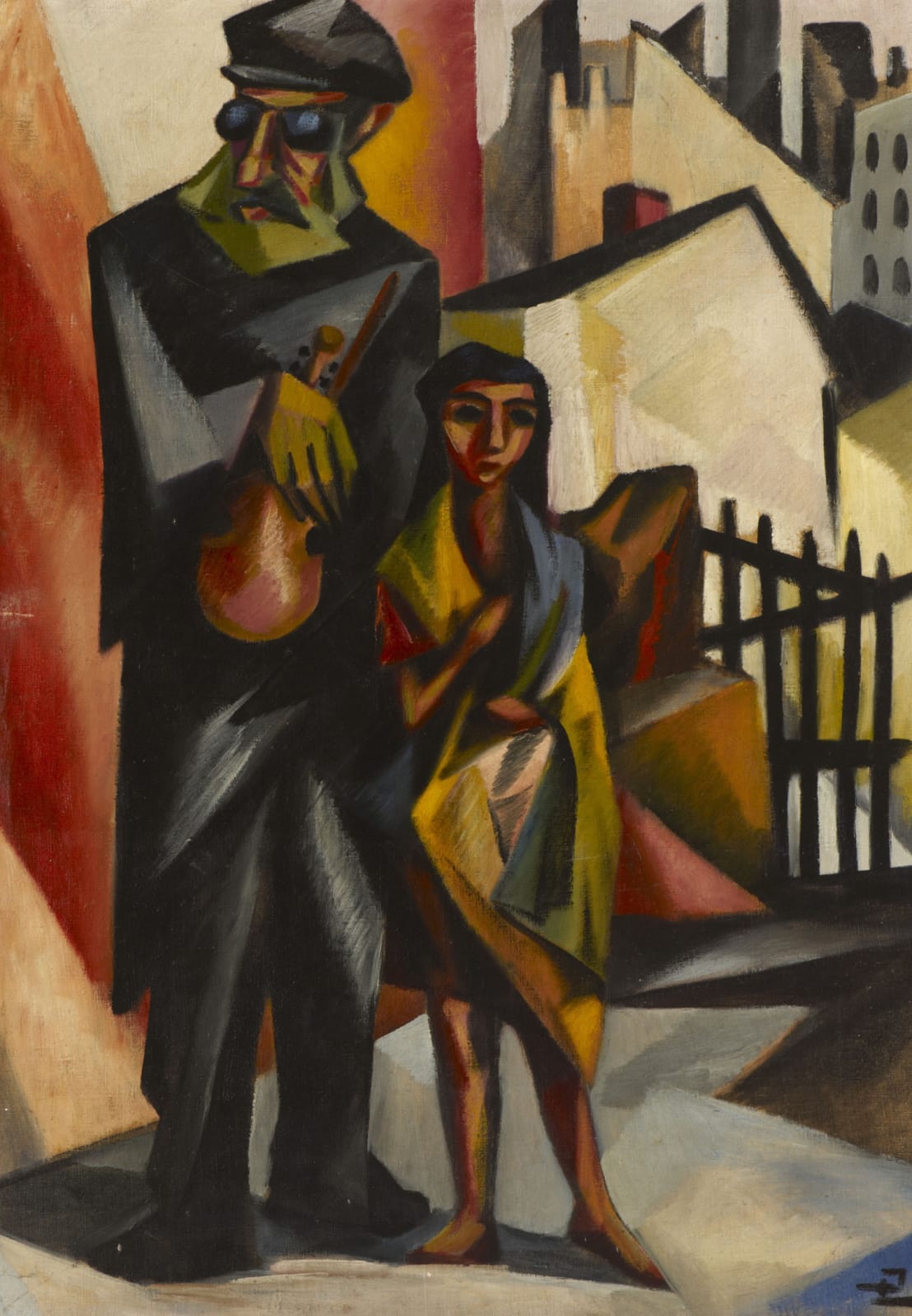 Isaac Lichtenstein (1887-1981) The Blind Fiddler 1924 Oil on canvas 89 x 63 cm Ben Uri Collection © Isaac Lichtenstein estate To see and discover more about this artist click here