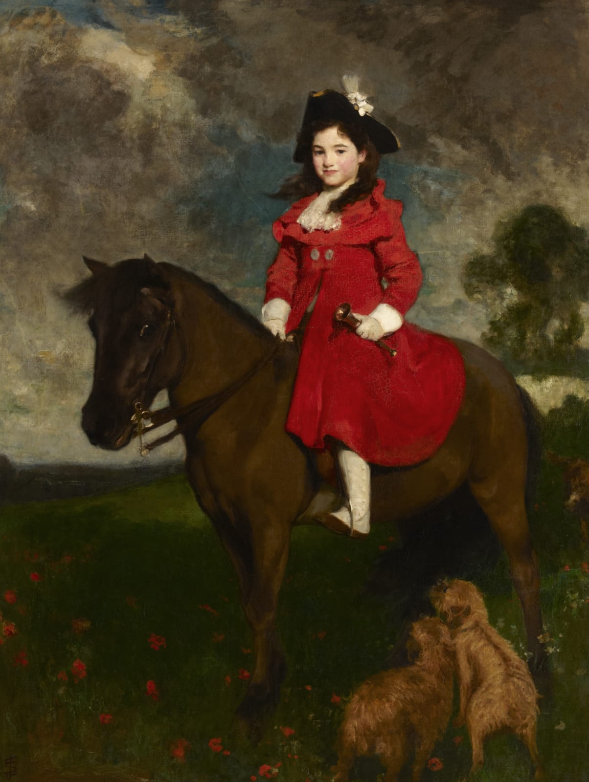 Solomon J. Solomon (1860-1927) The Field, The Artist's Daughter on a Pony 1906 Oil on canvas 187 x 141 cm Ben Uri Collection To see and discover more about this artist click here