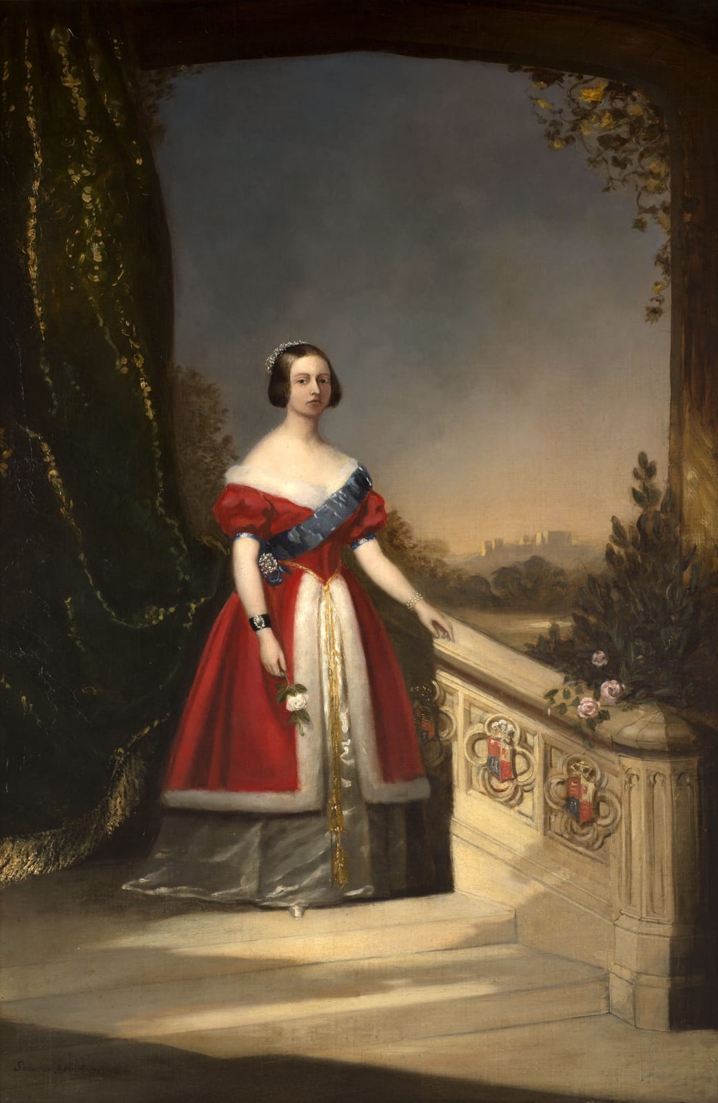 Solomon Alexander Hart (1806-1881) Portrait of Queen Victoria 1842 Oil on canvas 119.5 x 77.5 cm Ben Uri Collection To see and discover more about this artist click here