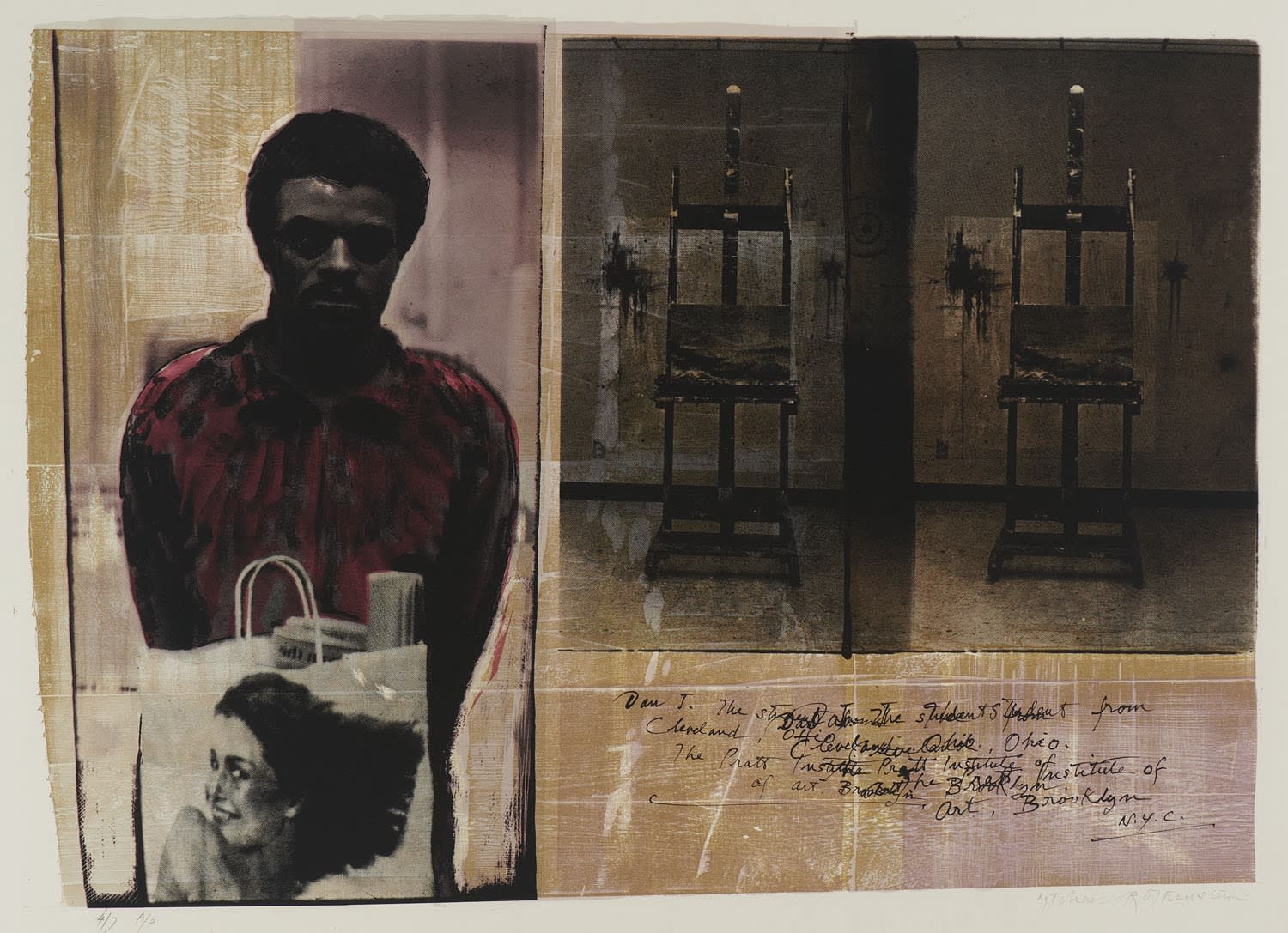 Michael Rothenstein (1908-1993) The Shooting of George Wallace 1973 Photographic silkscreen on paper 55.7 x 76.2 cm Ben Uri Collection © Michael Rothenstein estate To see and discover more about this artist click here