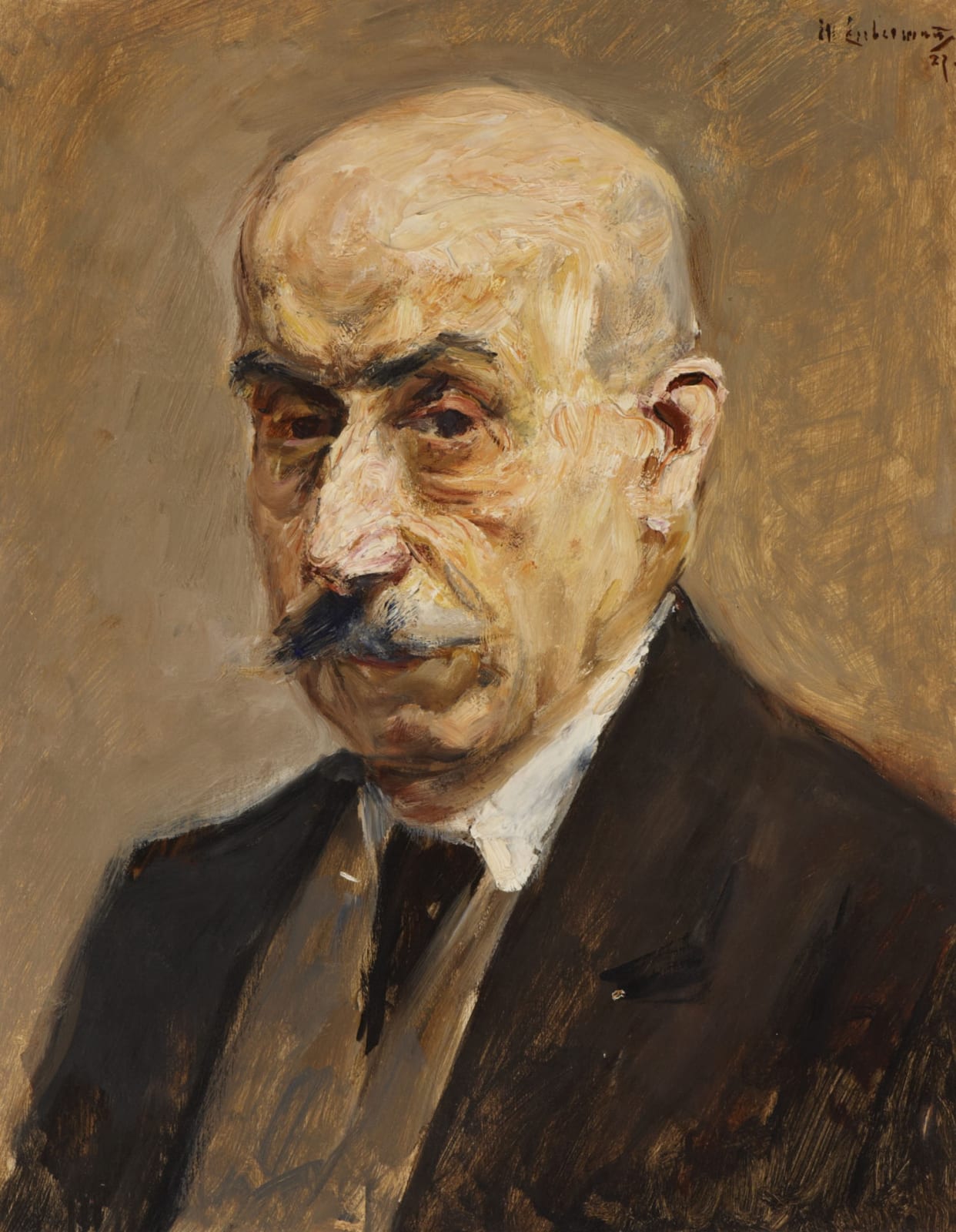 Max Liebermann (1847-1935) Self Portrait 1927 Oil on board 48 x 38 cm Ben Uri Collection To see and discover more about this artist click here