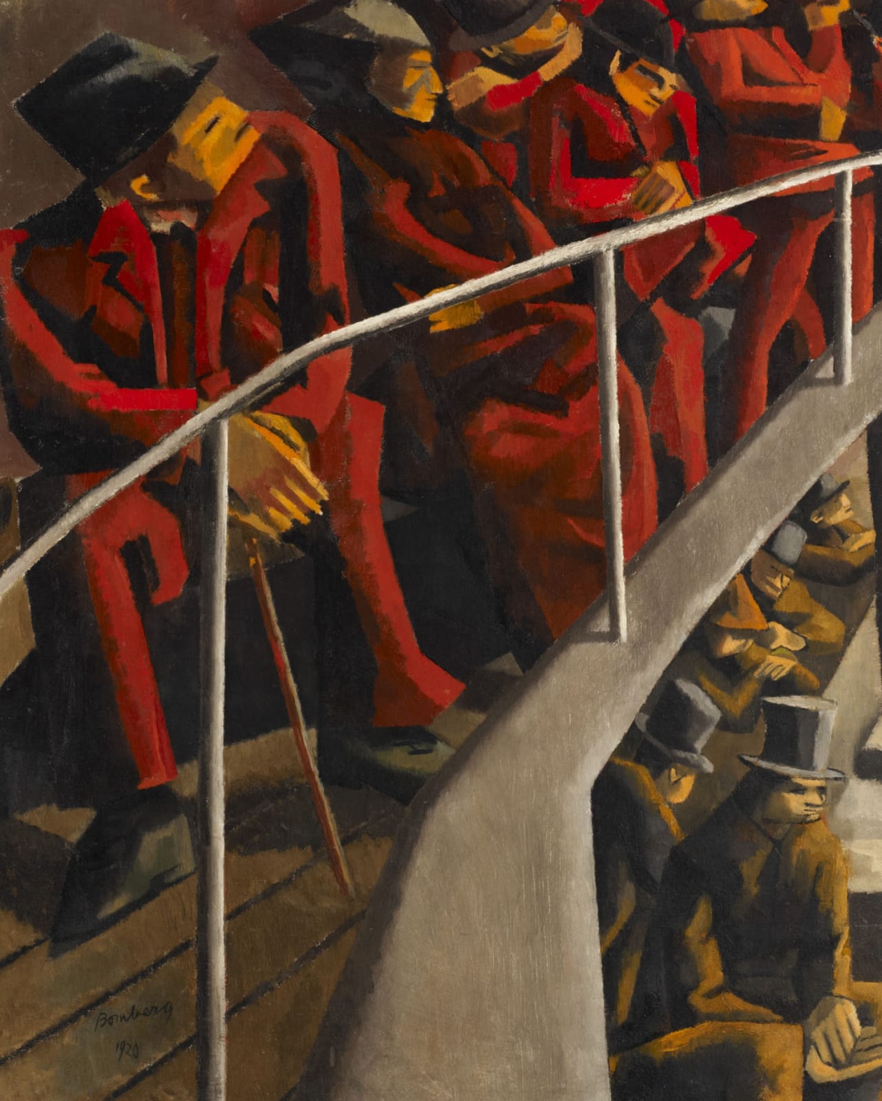 David Bomberg (1890-1957) Ghetto Theatre 1920 Oil on canvas 74.4 × 62 cm Ben Uri Collection © Courtesy of David Bomberg estate To see and discover more about this artist click here