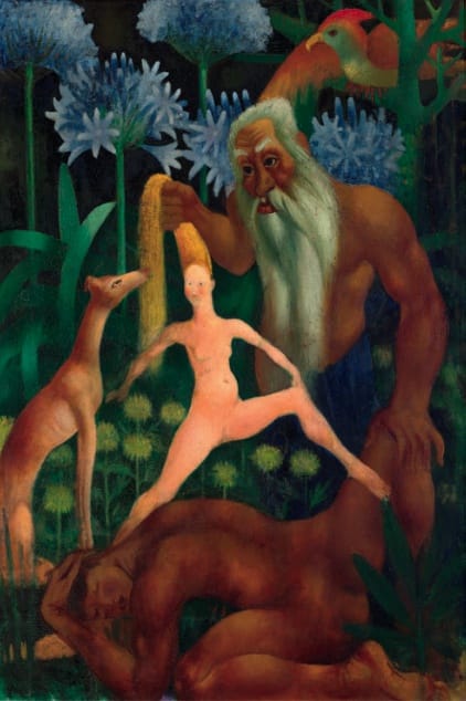 Mark Gertler (1891-1939) The Creation of Eve 1914 Oil on canvas 75 × 60 cm Private Collection To see and discover more about this artist click here