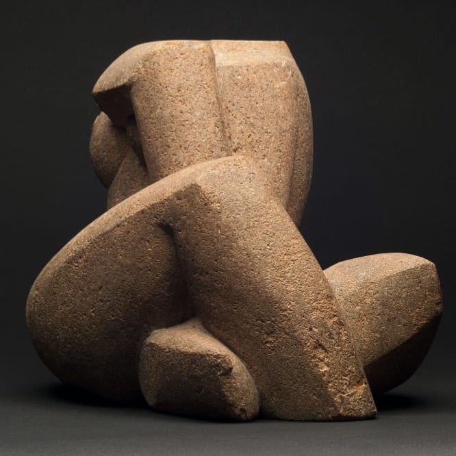 Frank Dobson (1888-1963) Seated Torso 1923 Ham Hill Stone 20.5 × 26 × 21.5 cm Aberdeen Art Gallery and Museums Collections © The Artist's Estate To see and discover more about this artist click here