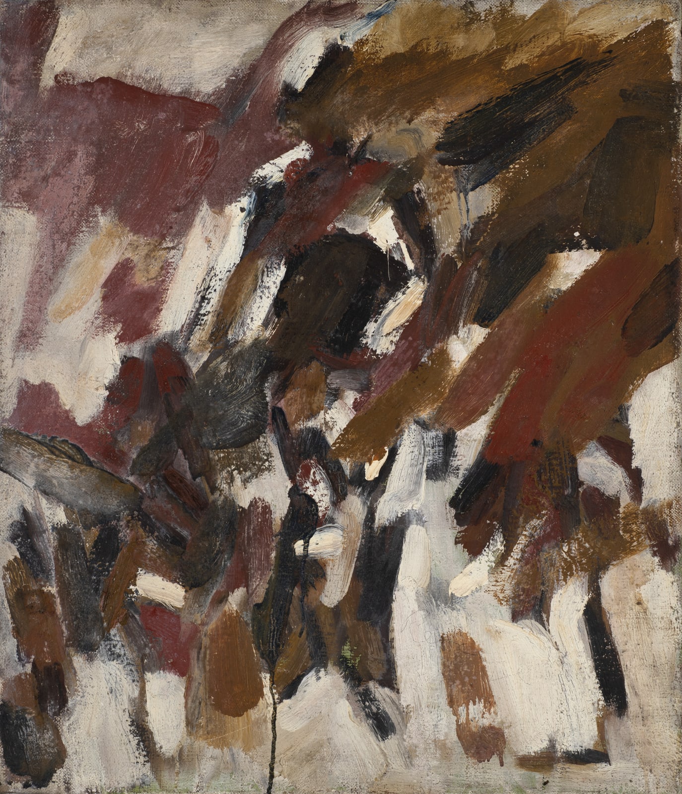 Homage to the Starving Poet (Study), 1951 Oil on canvas 63 x 54.5cm The Gustav Metzger Foundation