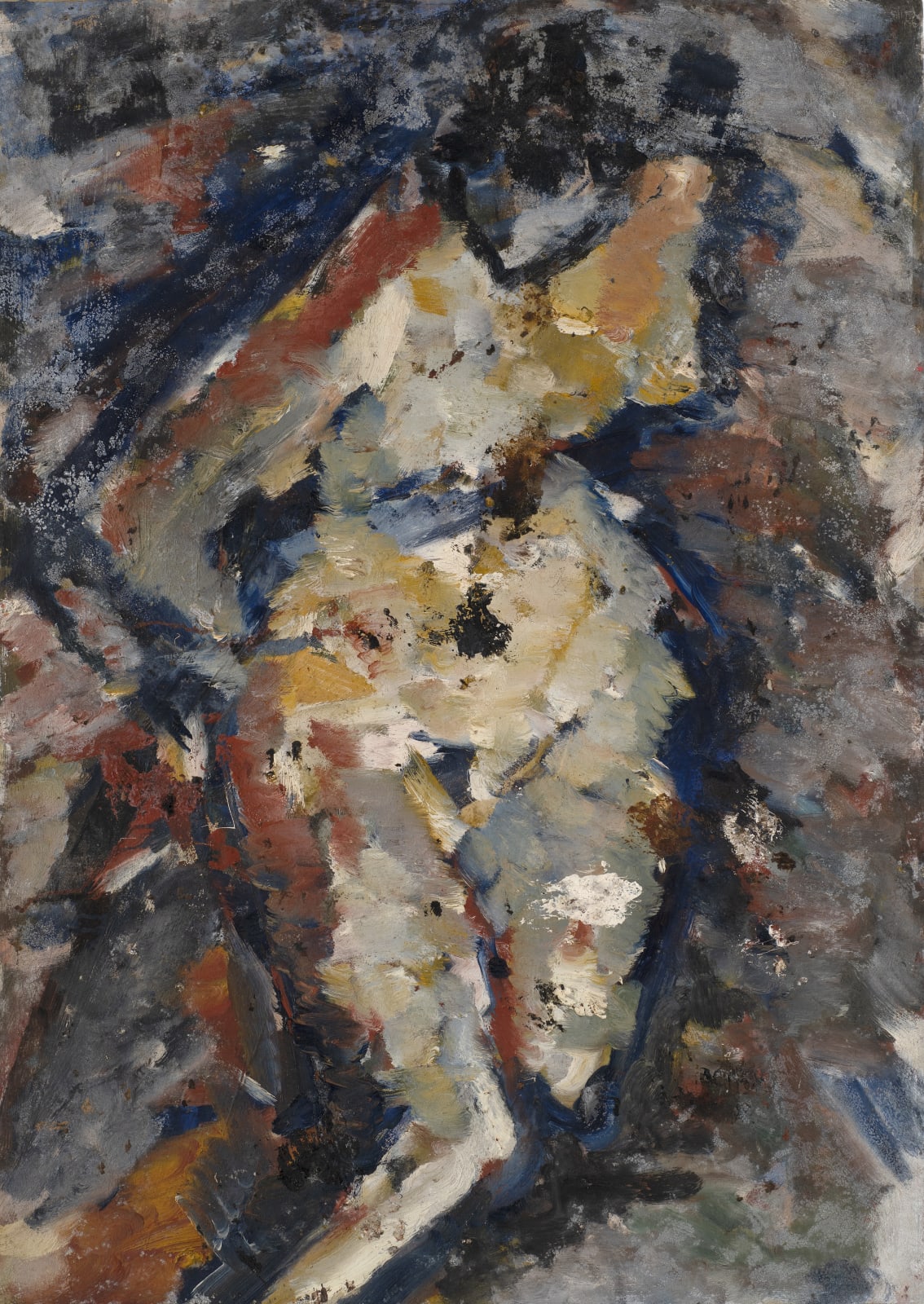 Reclining Nude, c.1951-53 Oil on board 114 x 81cm The Gustav Metzger Foundation