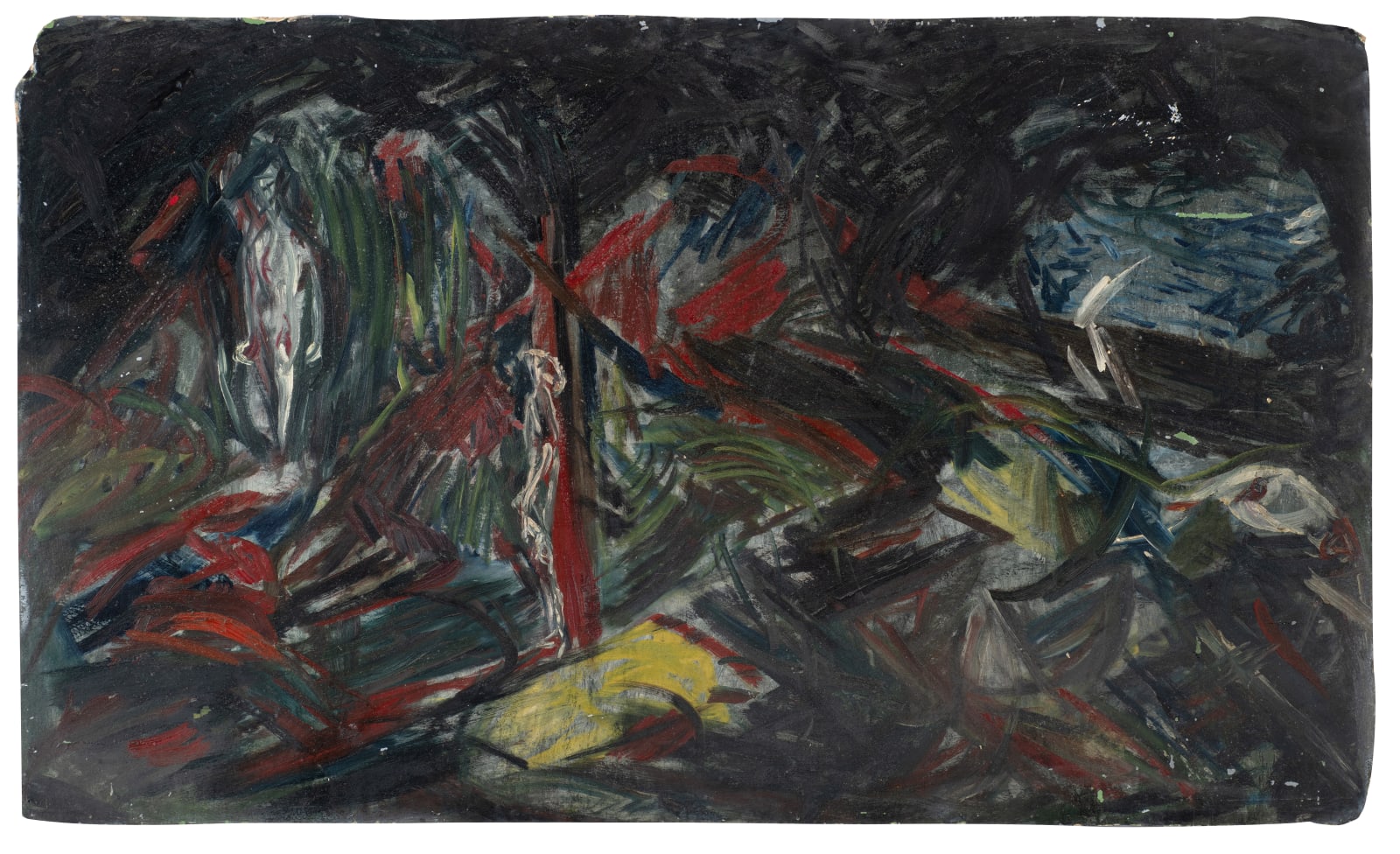 Dissolution of the City, 1946 Oil on board 92 x 152cm The Gustav Metzger Foundation