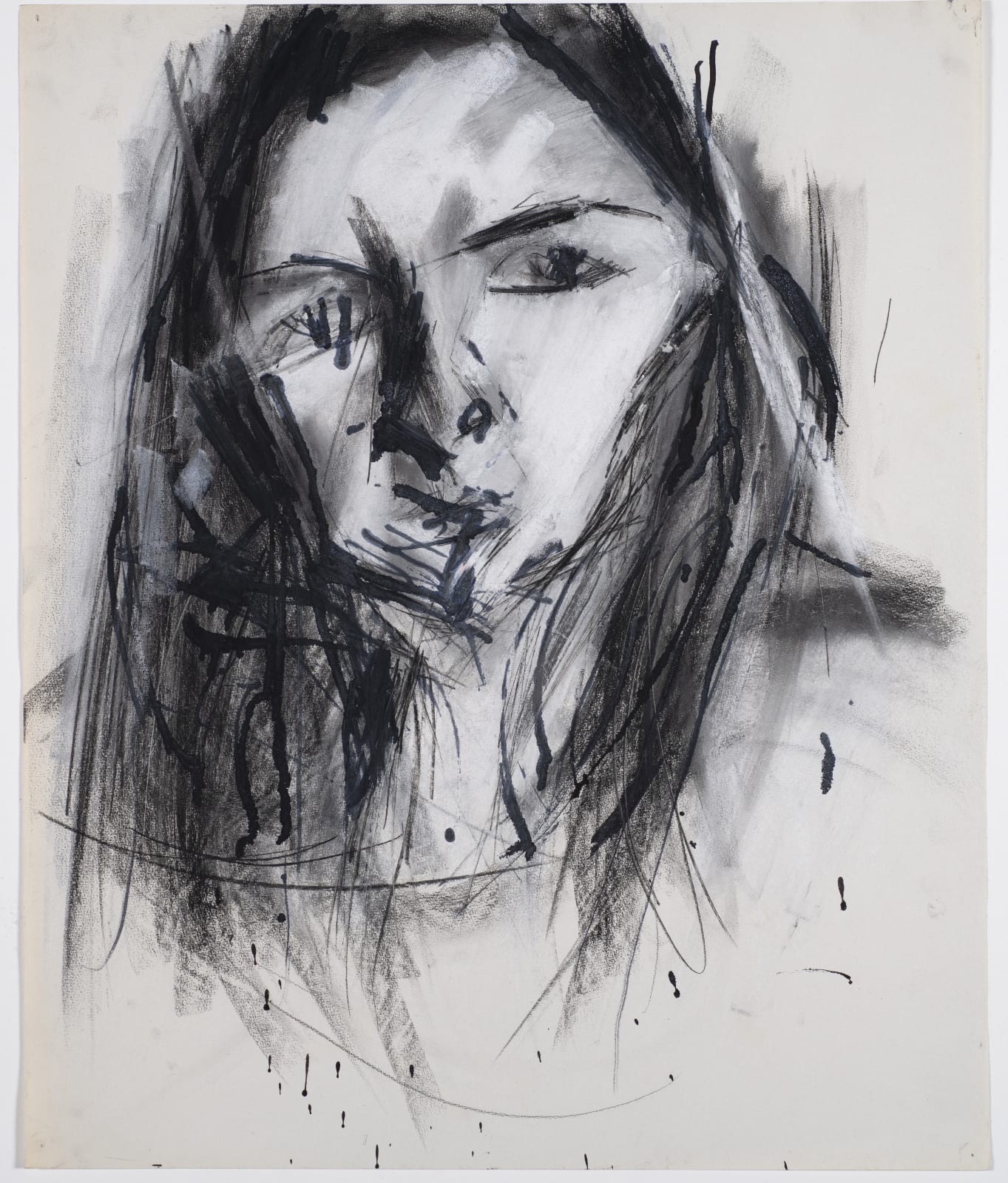 Head of a Girl, 1948-49 Charcoal on paper 56 x 46cm The Gustav Metzger Foundation