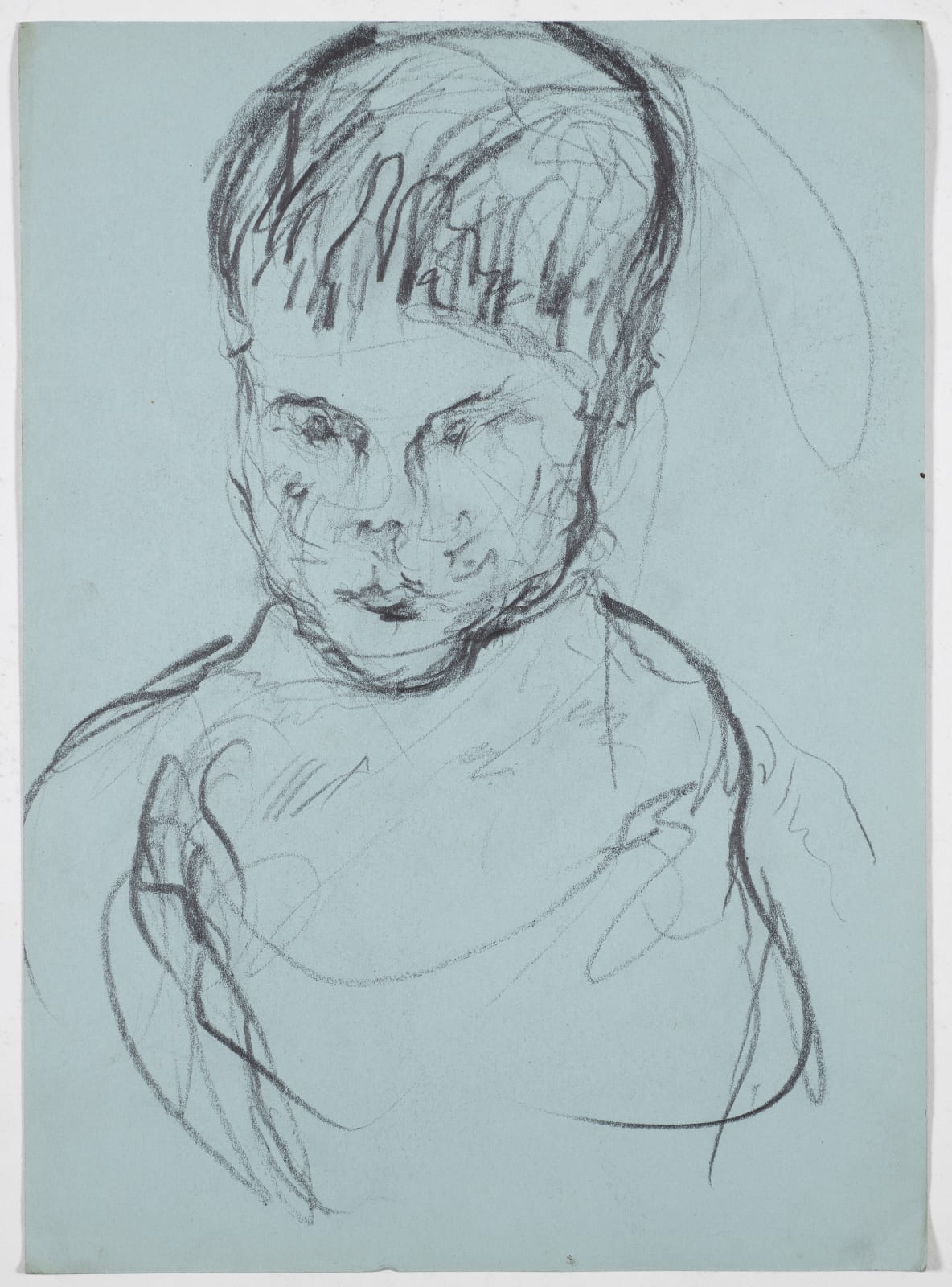 Head of a Boy, c. 1948-49 Pencil on paper 30.1 x 22.2cm The Gustav Metzger Foundation