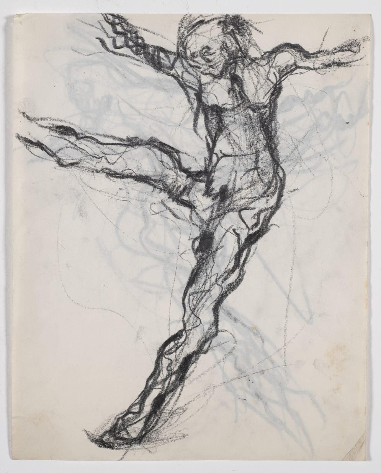 Figure, c. 1948-49 Pencil on paper 17 x 21.2cm The Gustav Metzger Foundation
