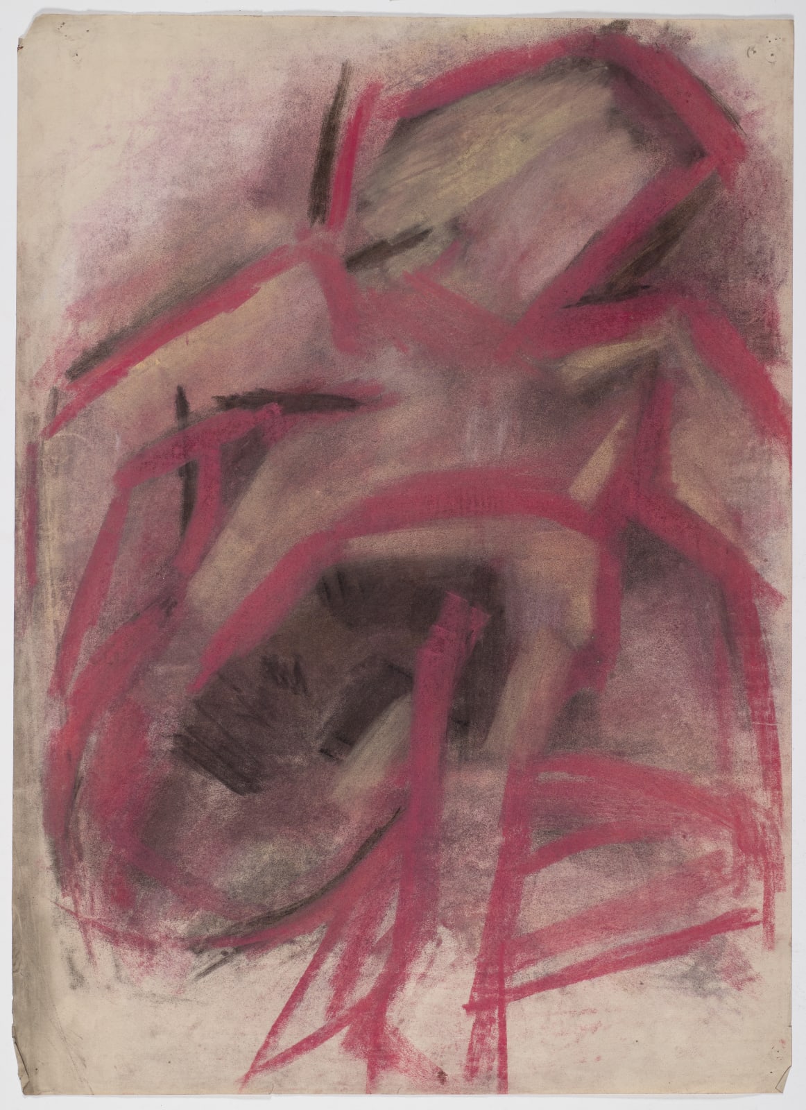 Untitled, c.1951-53 Coloured chalk on paper 76.3 x 56cm The Gustav Metzger Foundation