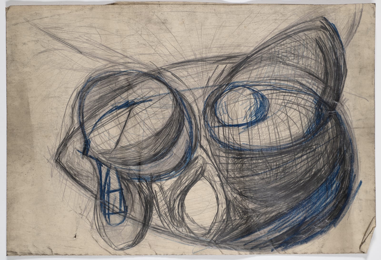 Study, 1947 Pencil and pen on paper 38 x 56cm The Gustav Metzger Foundation