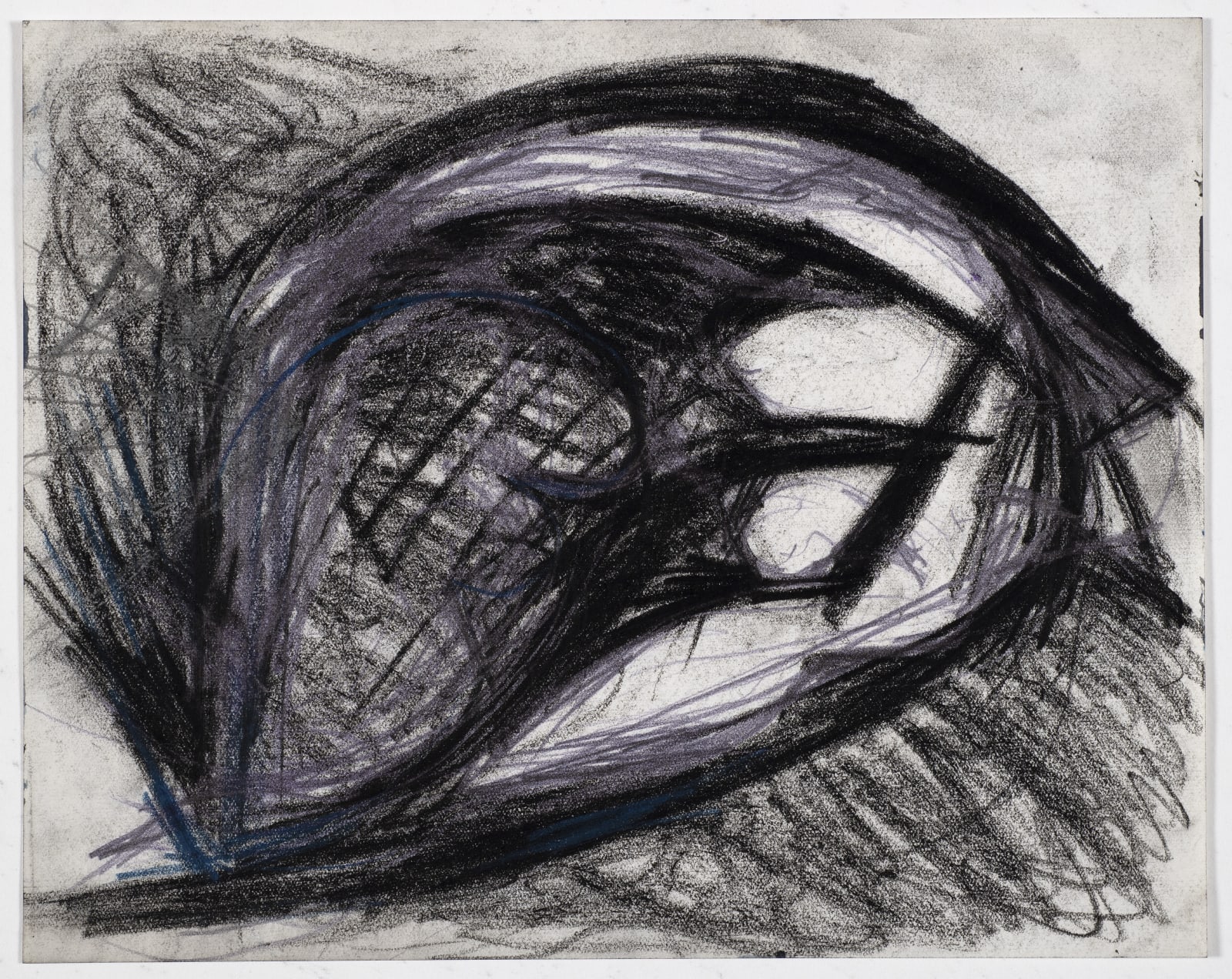 Study,1947 Charcoal and coloured chalk on paper 20.3 x 25.2cm The Gustav Metzger Foundation