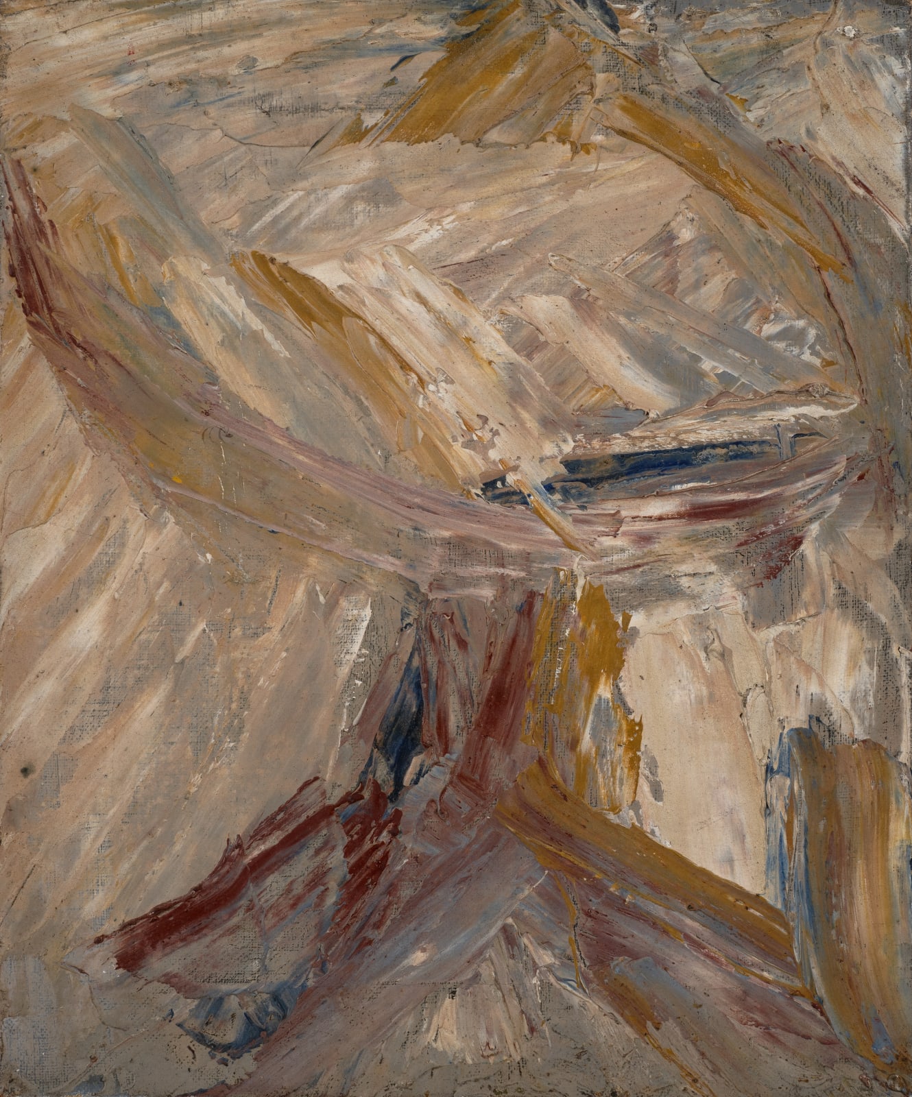 Table, 1956 Oil on canvas 30 x 25cm The Gustav Metzger Foundation