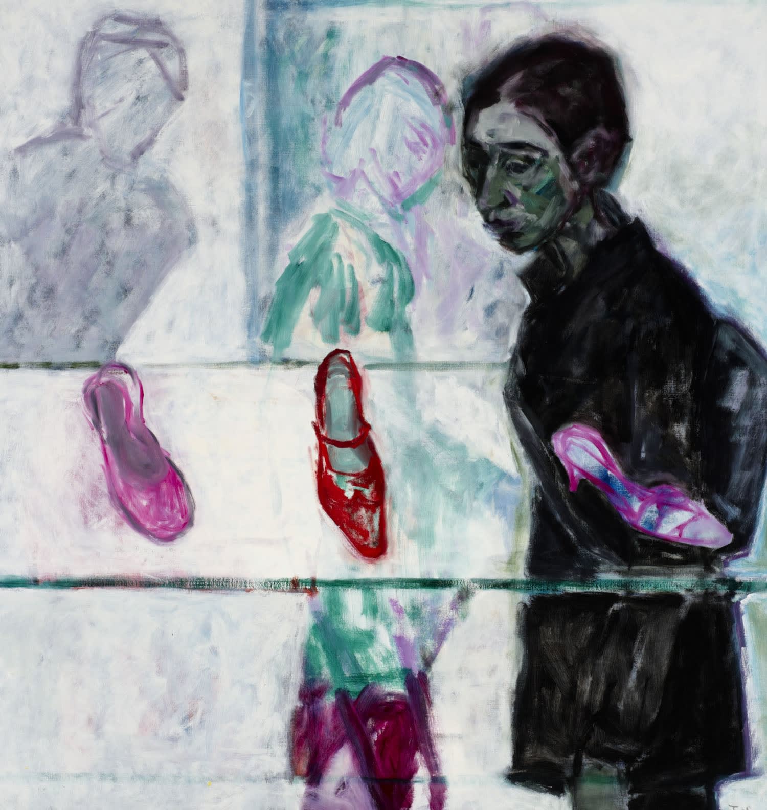 Julie Held (1958-) The Shoe Shop III 2004 Oil on canvas 90.8 x 86 cm Ben Uri Collection © Julie Held To see and discover more about this artist click here