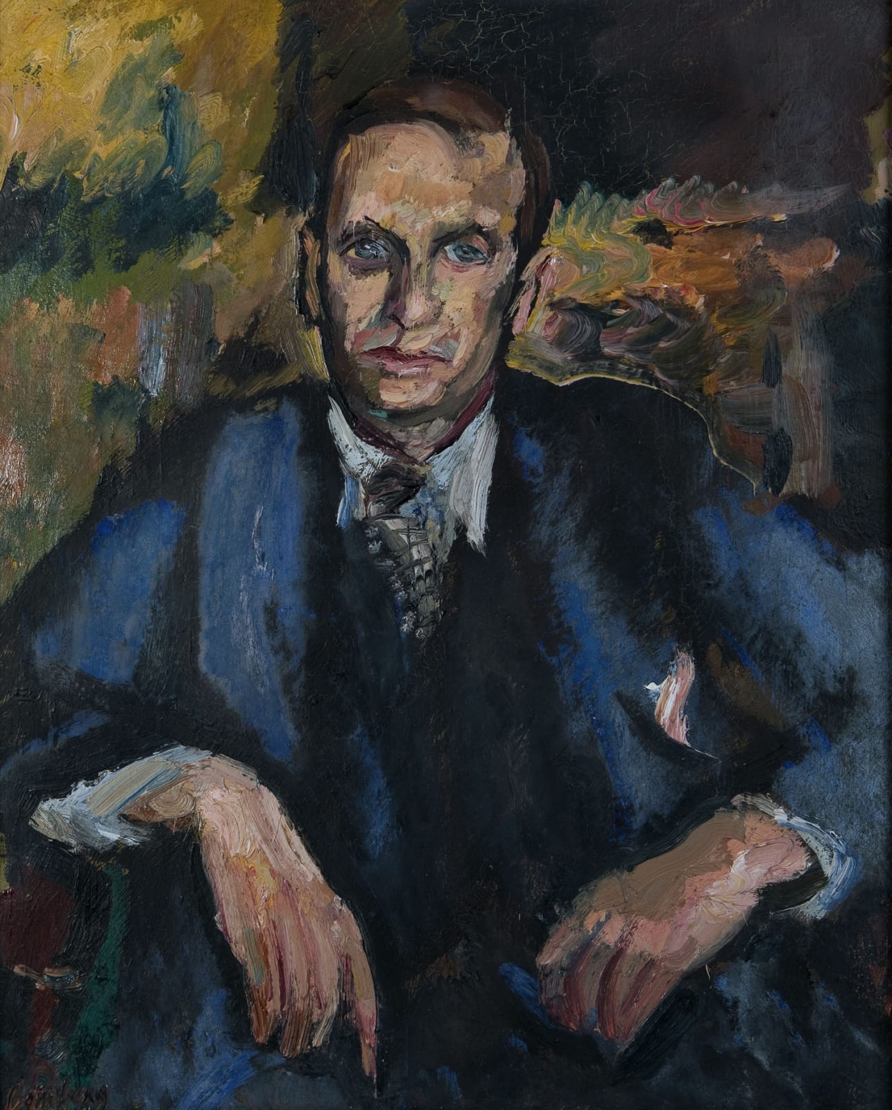 David Bomberg (1890-1957) Portrait of John Rodker c.1931 Oil on canvas 71.5 x 57 cm Ben Uri Collection © David Bomberg estate To see and discover more about this artist click here