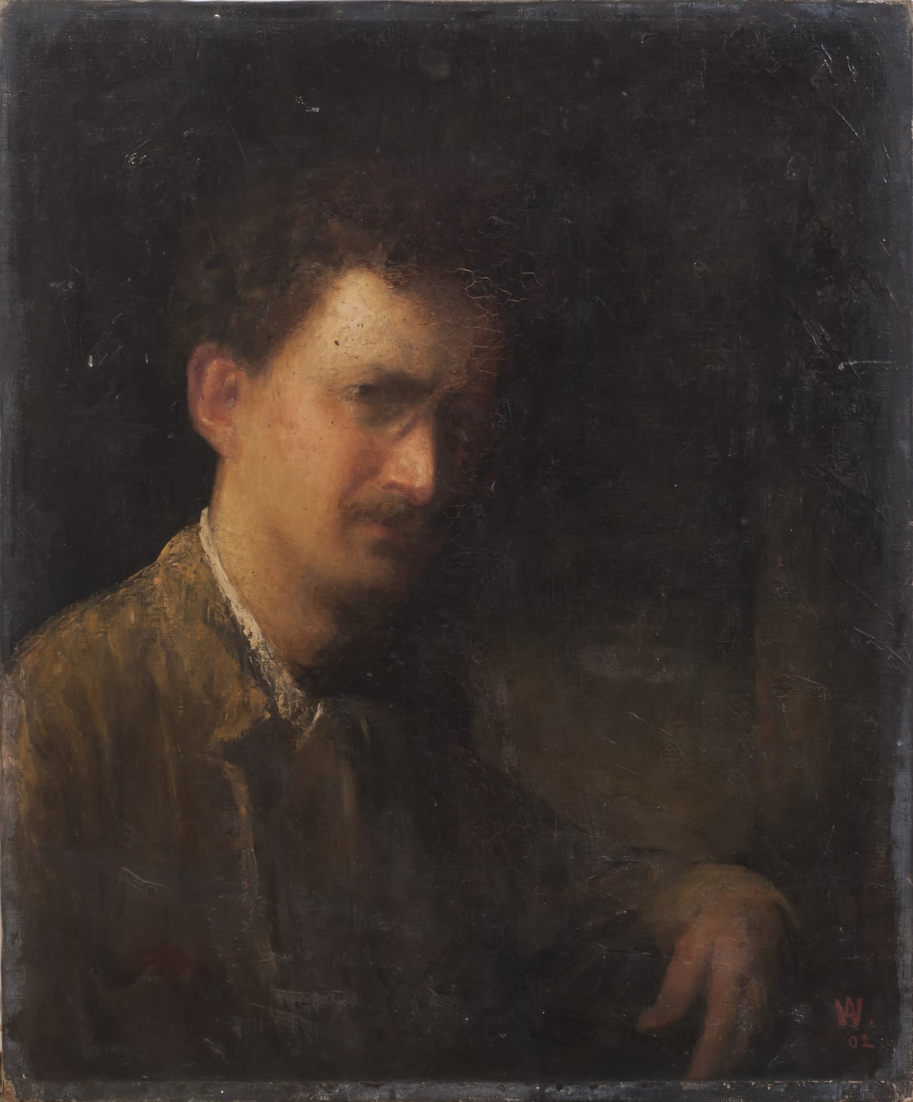 Alfred Wolmark (1877-1961) Self Portrait 1902 Oil on canvas on board 61 x 51 cm Ben Uri Collection © Alfred Wolmark estate