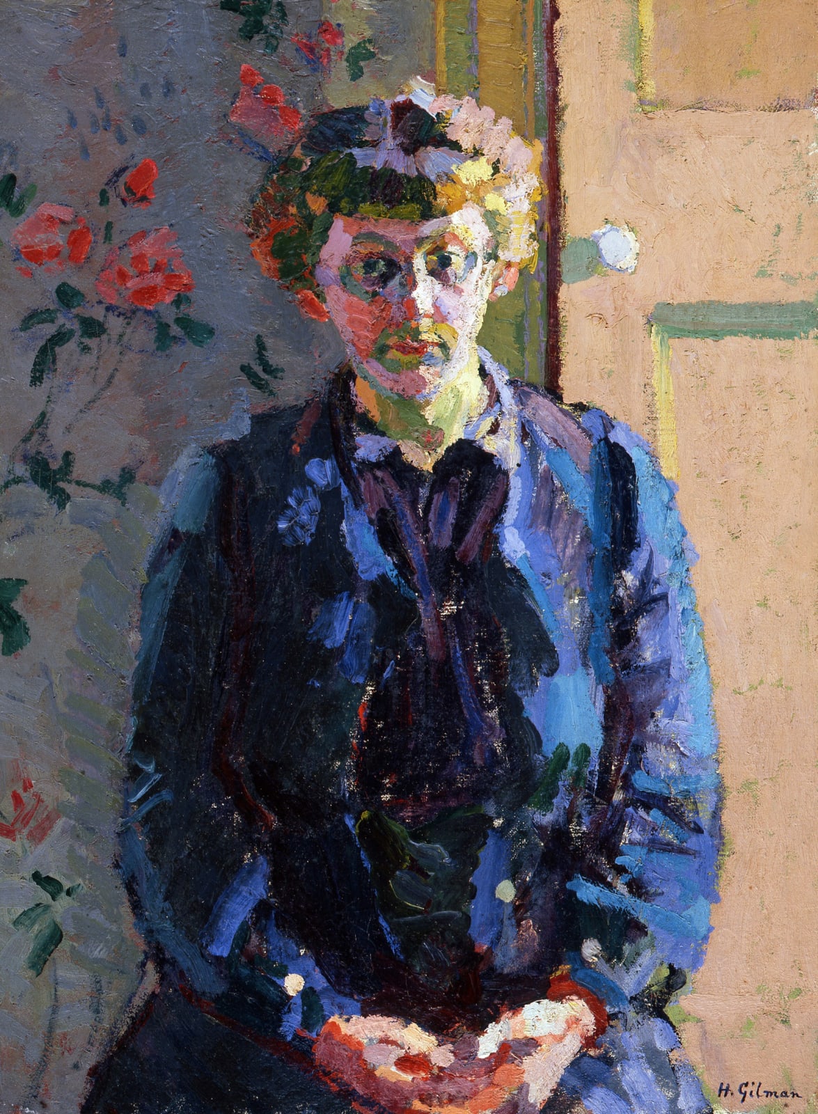 Harold Gilman (1876-1919) Portrait of Sylvia Gosse 1912‒13 Oil on canvas 67 x 49 cm Southampton City Art Gallery