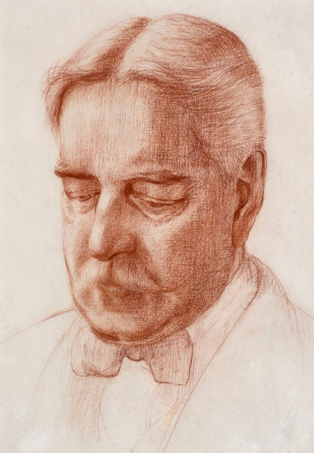 Mark Gertler (1891-1939) Arnold Bennett c.1927 Sanguine on paper 29 x 20.5 cm Private Collection To see and discover more about this artist click here