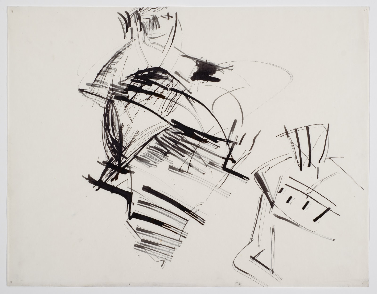 Untitled, c.1951-53 Ink on paper 42 x 53.5cm The Gustav Metzger Foundation