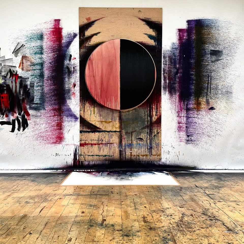 Callum Innes' studio. Image courtesy of Callum Innes.