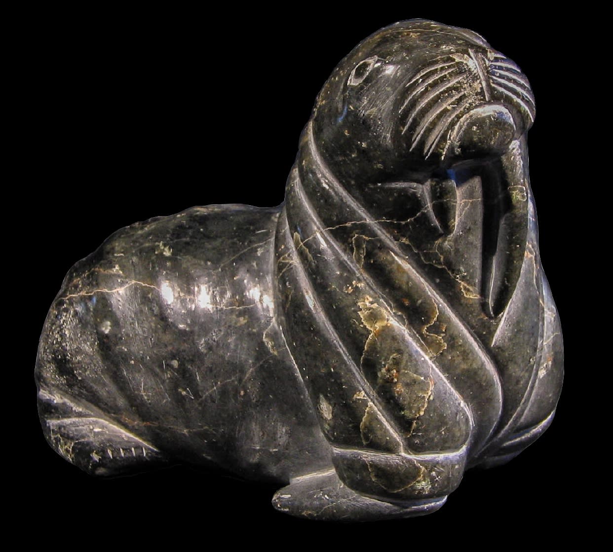Unknown Inuit Artist, Cape Dorset, Walrus With One Broken Tusk , c. 1968