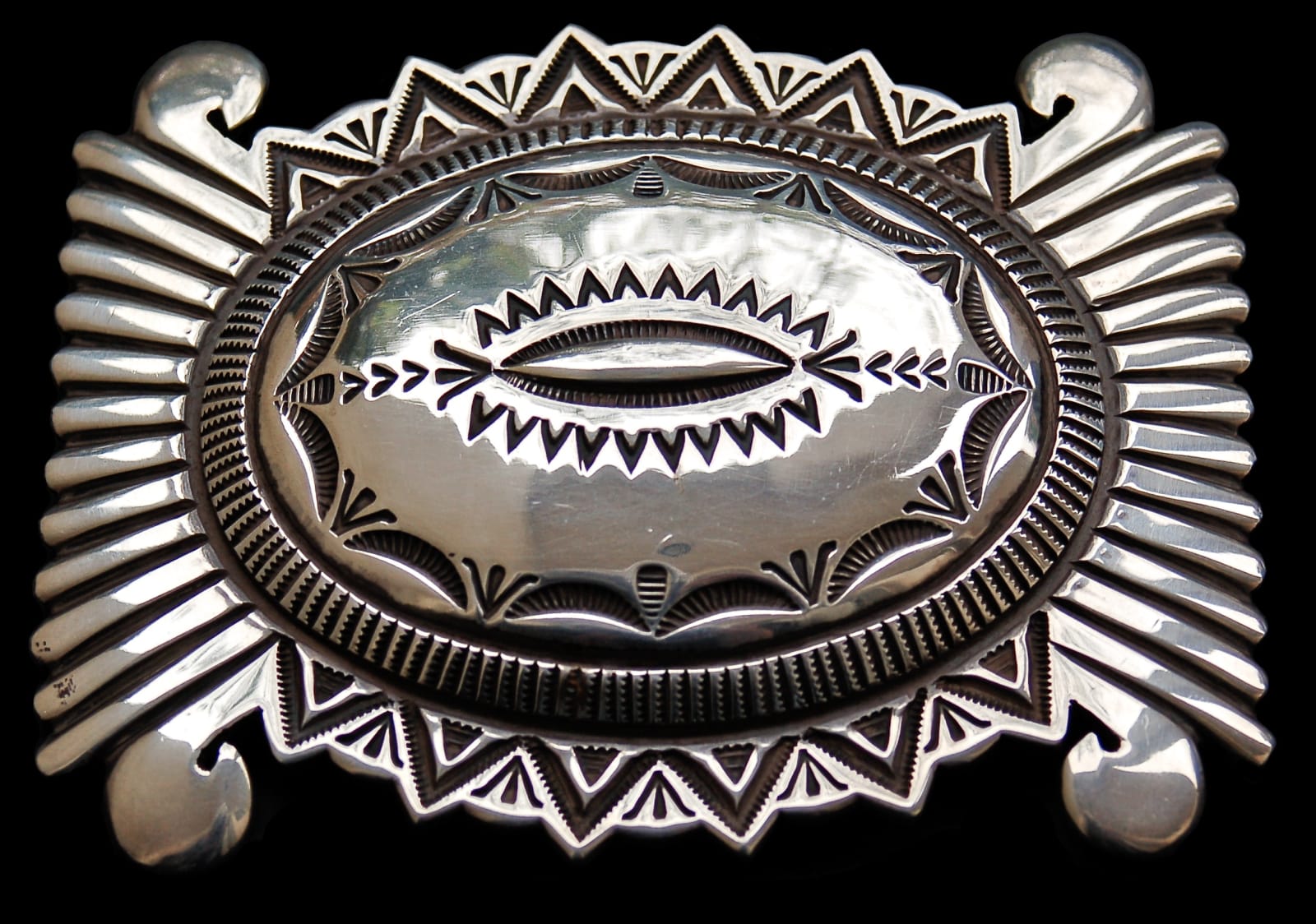 Wilson Jim, Sterling Silver Belt Buckle, c. 1988