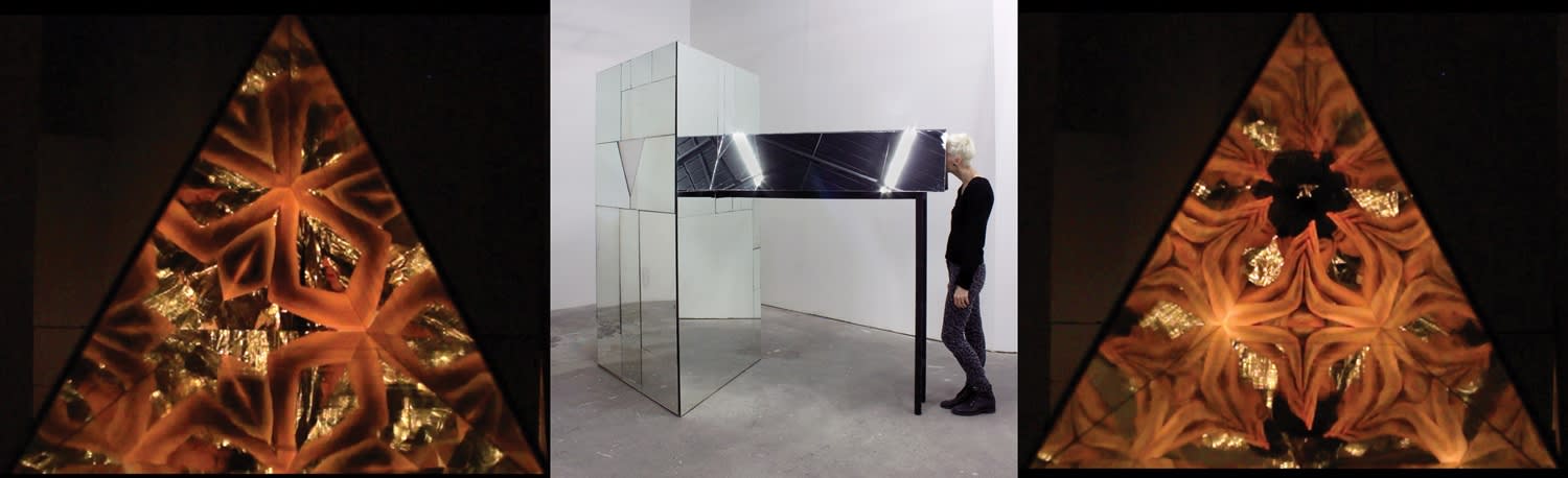 A 2015 collaboration between Mlasowsky and Ellen (Jing) Xu resulted in a kaleidoscopic mirror work.