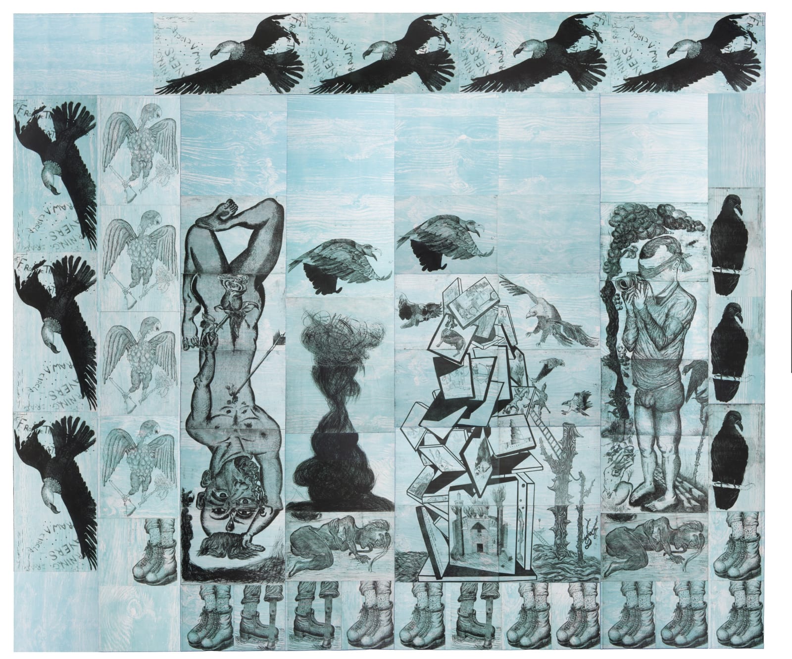 Daniel Heyman, When Photographers are Blinded, Eagles Wings are Clipped
