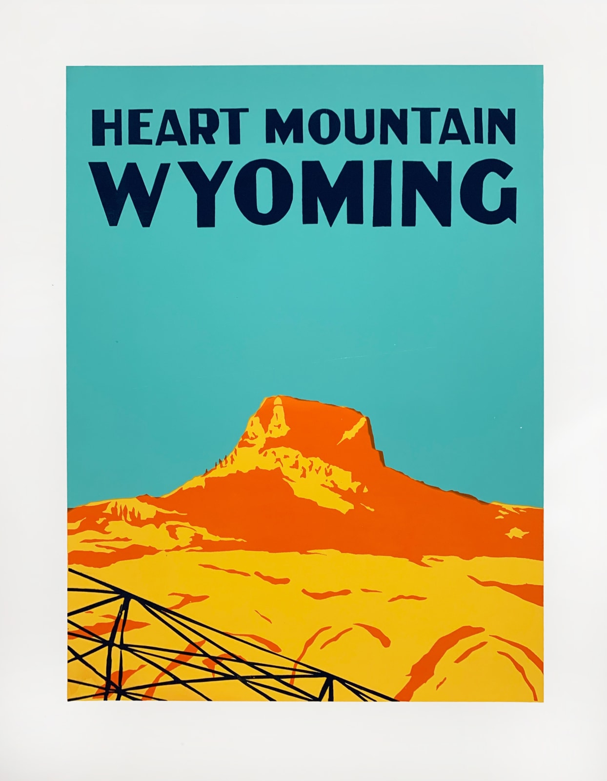 Lois Harada, Wish You Were Here series: Heart Mountain, 2022, 28 x 22 inches, edition of 10