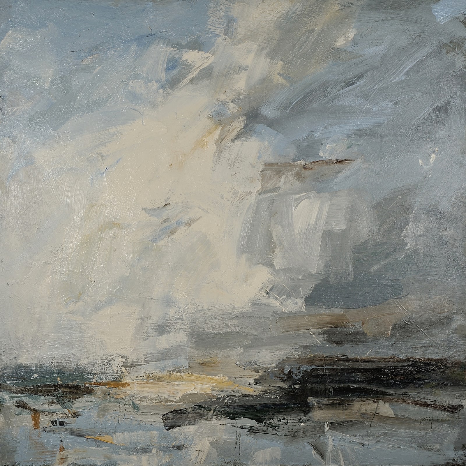 White Cloud Leap, Norfolk Coast oil on canvas 110cm x 120cm