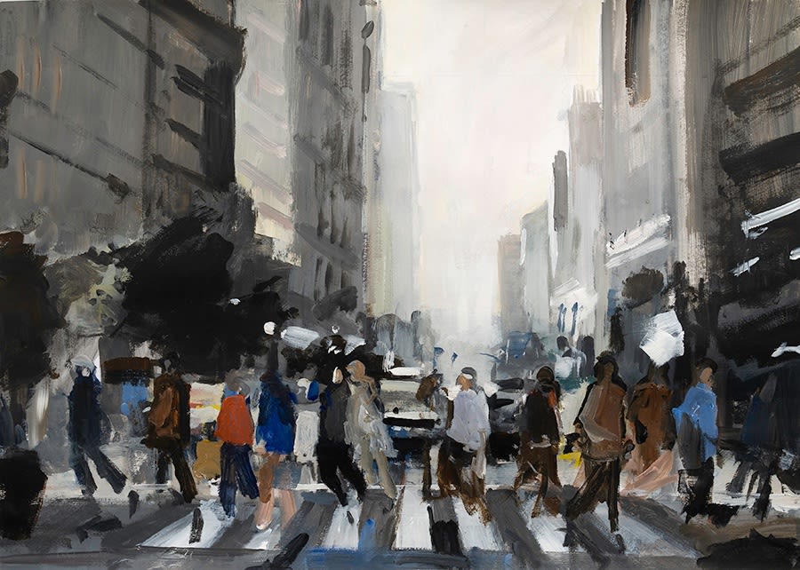 David Atkins, A Busy Morning in New York