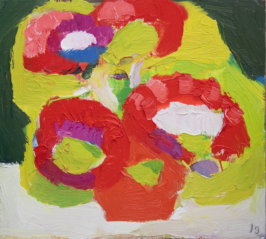 Julian Bailey, Geraniums in a Courtyard